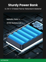 Портативное зарядное устройство Ugreen PB720 Grey (25188)