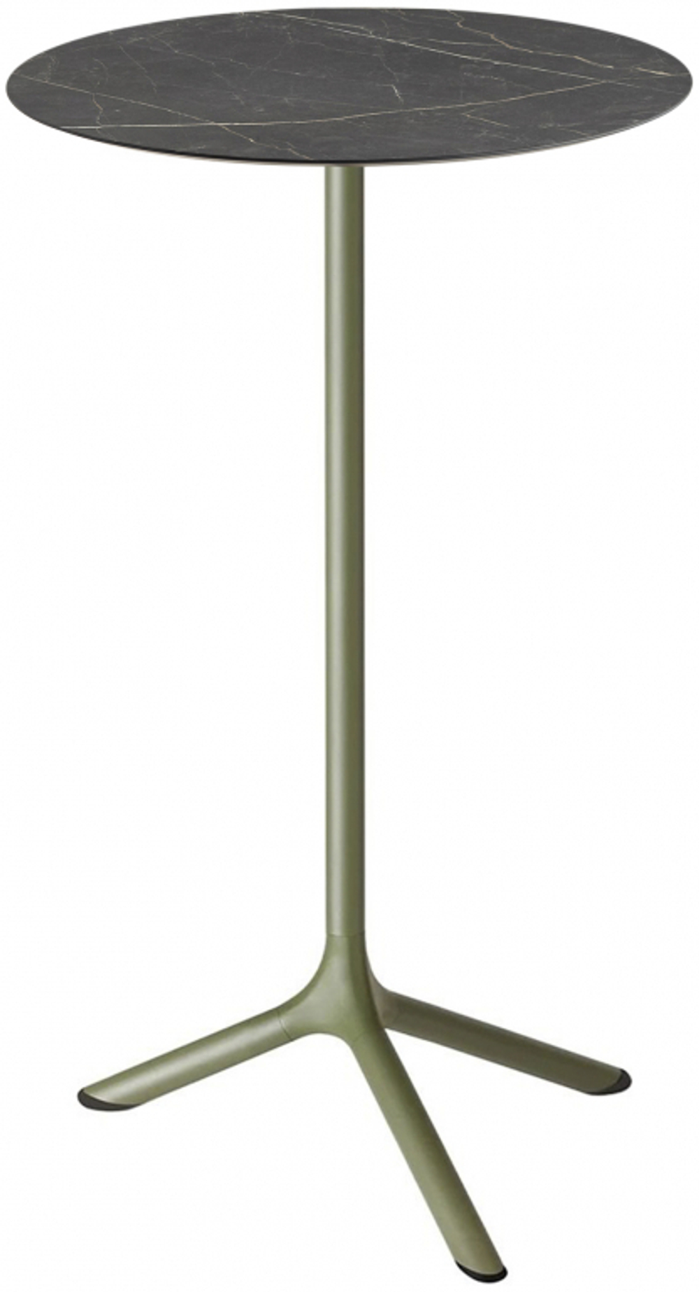 Стол ламинированный барный складной Scab Design Tripe Folding, оливковый, черный мрамор Сахара