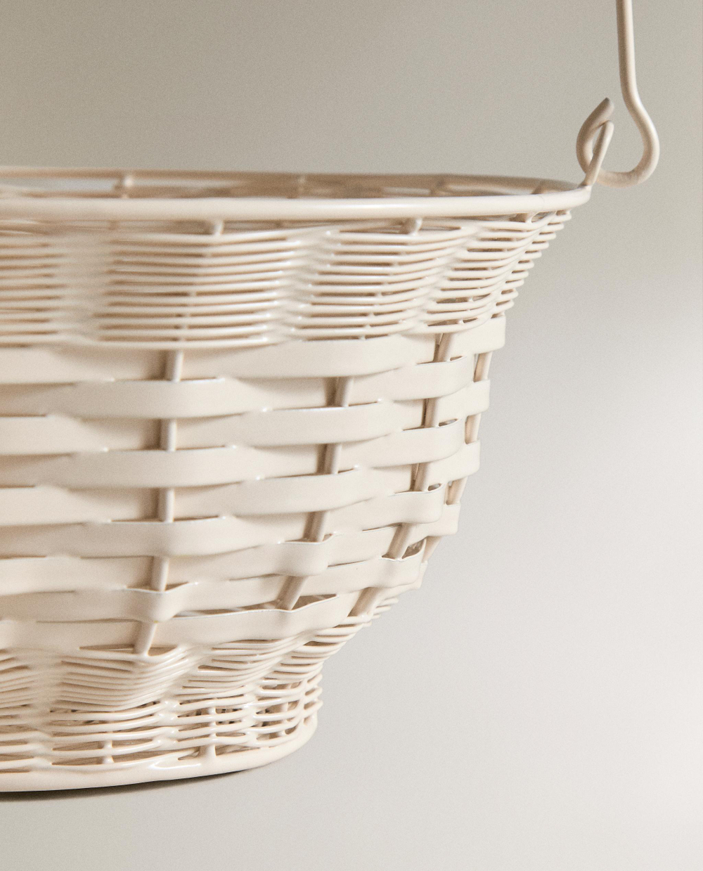Zara Home Корзина из металла, цвет кремовый, 25 см
