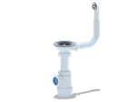 Сифон д/мойки A0142S (3 1/2"*40) с круг.перел.гиб. (АниПласт)