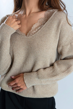 Джемпер с кружевом Vicolo