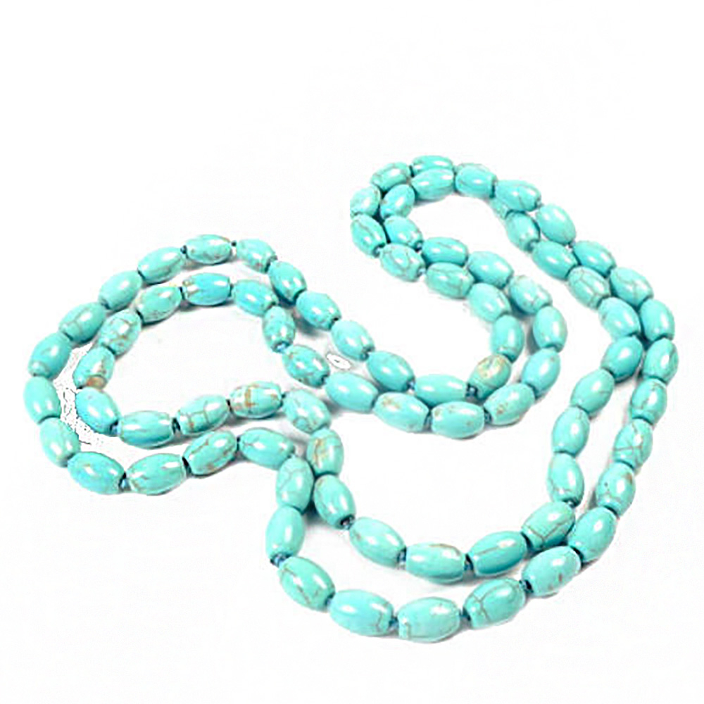 Бусы длинные бирюза асс.