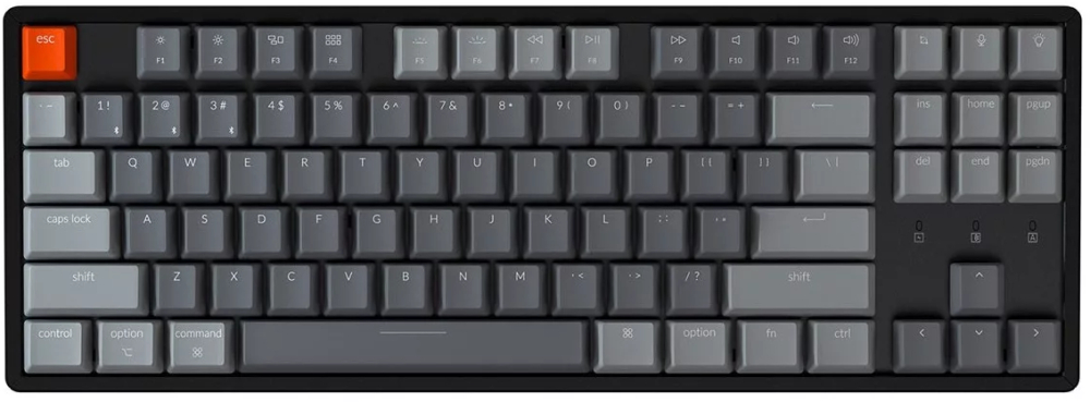 Клавиатура Keychron K8 (Red Switch) Wireless RGB Black (K8J1)