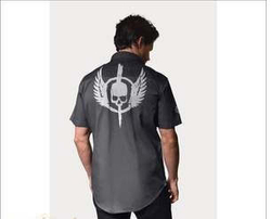 Рубашка Tire Tread Yoke Skull Wing Harley-Davidson