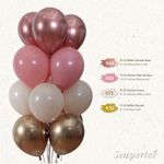 Шар (12''/30 см) Reflex, Зеркальный блеск, Золото (970), хром, 10 шт.