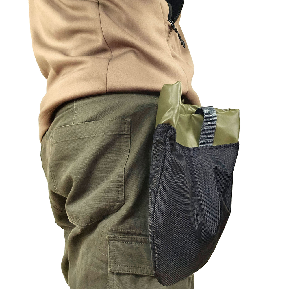 Сумка поясная самозакрывающаяся для крепежа