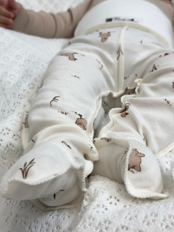 Ползунки швы наружу Утята Экрю RinaAmari