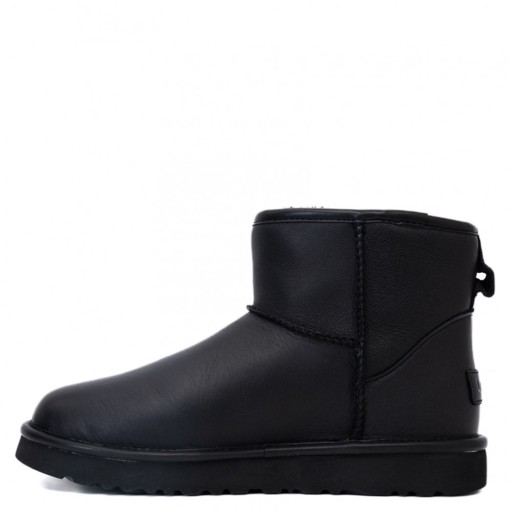 UGG Mens Classic Mini II Leather Black