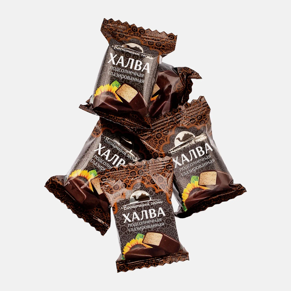 Конфеты Восточный гость Халва подсолнечная глазированная 300г