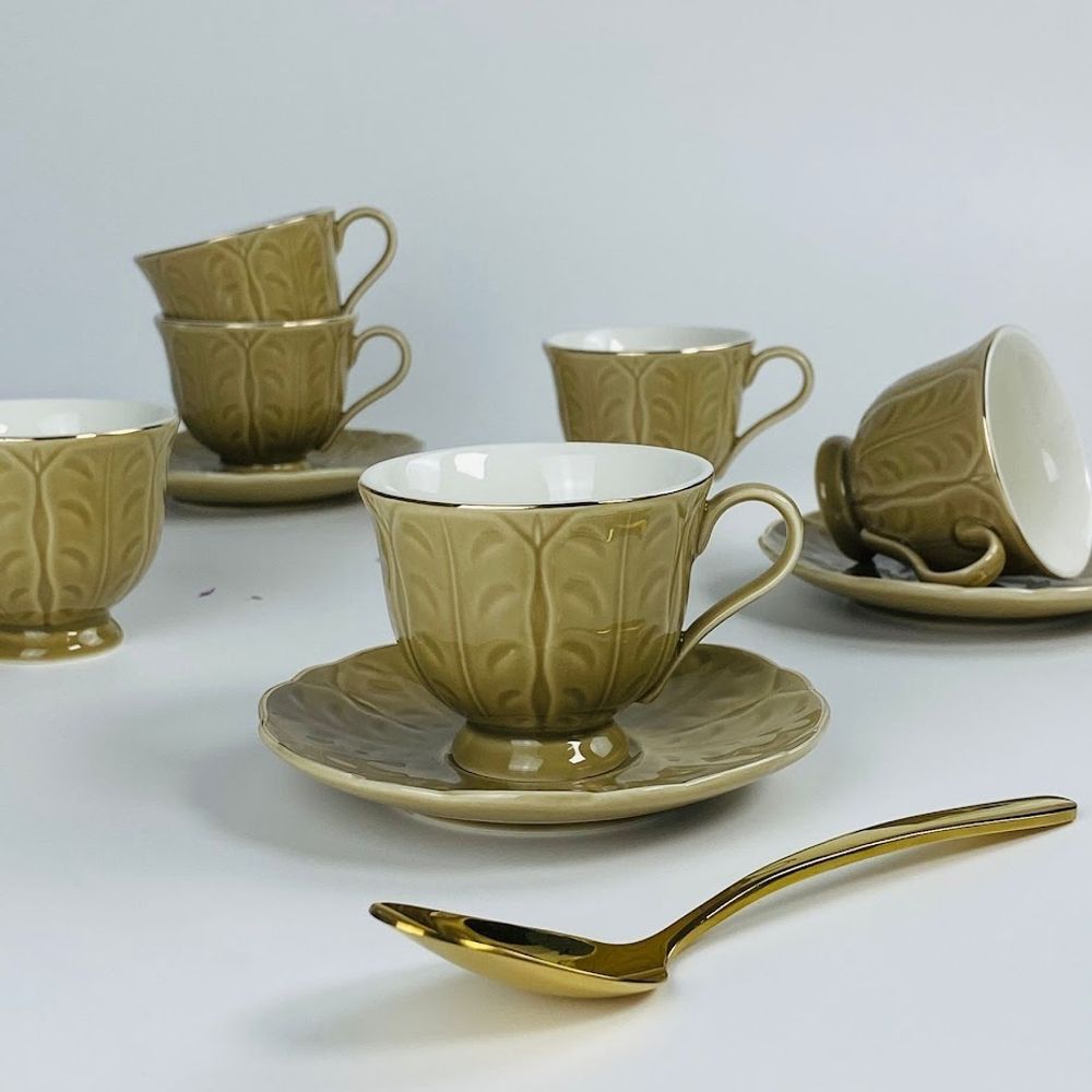 Lenardi 181-233 Кофейный набор 12пр. 95мл в под.уп.(х12)Фарфор