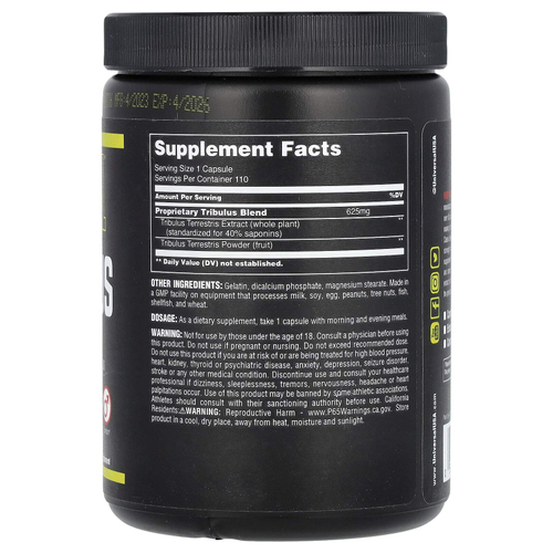 Universal U, Classic Series, Tribulus Pro, профессиональная добавка с якорцами, 110 капсул