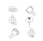 Разъем ET TYPE-C-F2B-W130