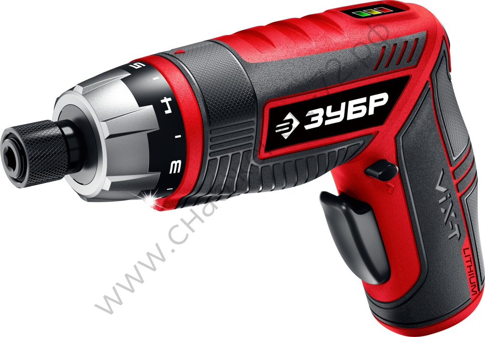 ЗУБР ViX-T 3.6 В, аккумуляторная отвертка-трансформер, кейс, 10 бит (ЗО-ЕМ-3.6 Ли)