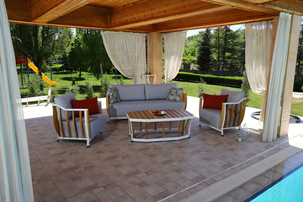 Комплект Storm Seating Set. Диван + 2 Кресла + Стол. Алюминий, ироко. Поставка 45 дней.