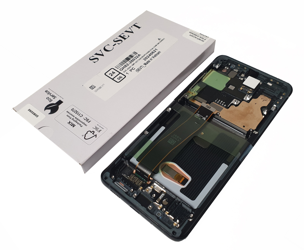 Samsung Galaxy S20 Ultra 5G (SM-G988B) / 
(Дисплейный модуль с тачскрином) (в рамке) (ORIG-SP)
