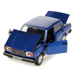 Модель ин. мет. "Ваз 2107" 17см, дв, кап., баг., синий, коробка VAZ-2107-B (Технопарк)
