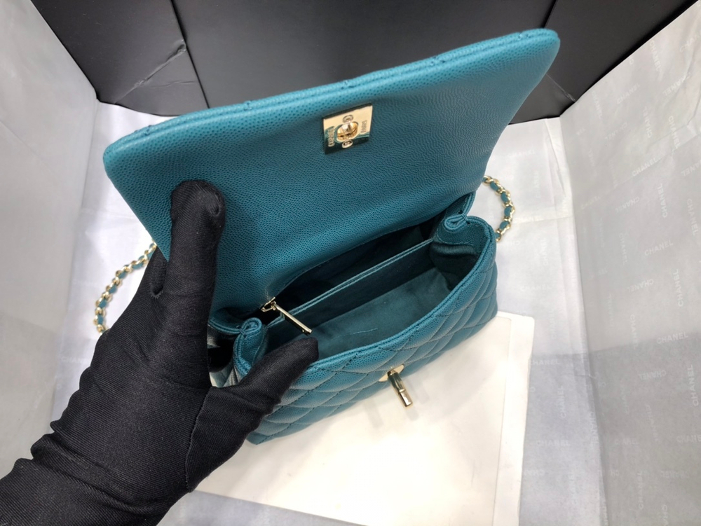 Chane1 Coco Handle Bag 19 cm