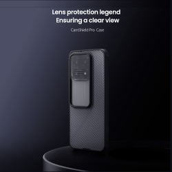 Чехол прозрачный тонированный для Xiaomi 15T, серия CamShield Pro Case (Transparent black) от Nillkin