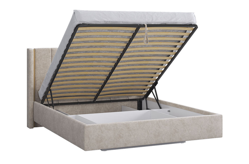 Кровать с подъемным механизмом "Диор" 160х200 см (кашемир суфле (велюр))