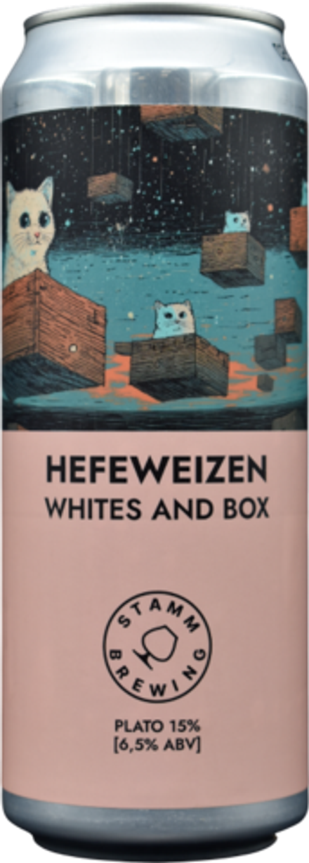 Пиво Штамм Бир Уайтс Энд Бокс / Stamm Beer Whites And Box 0.45 - банка