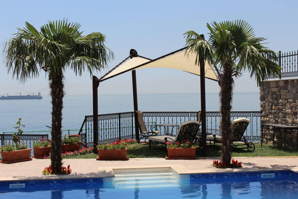 Навес квадратный Theumbrela Semsiye Evi Butterfly, бежевый