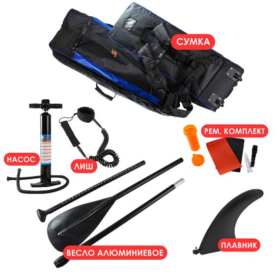 Надувная SUP-доска JS Board Ninja NJ335 335х82х15 см полный комплект