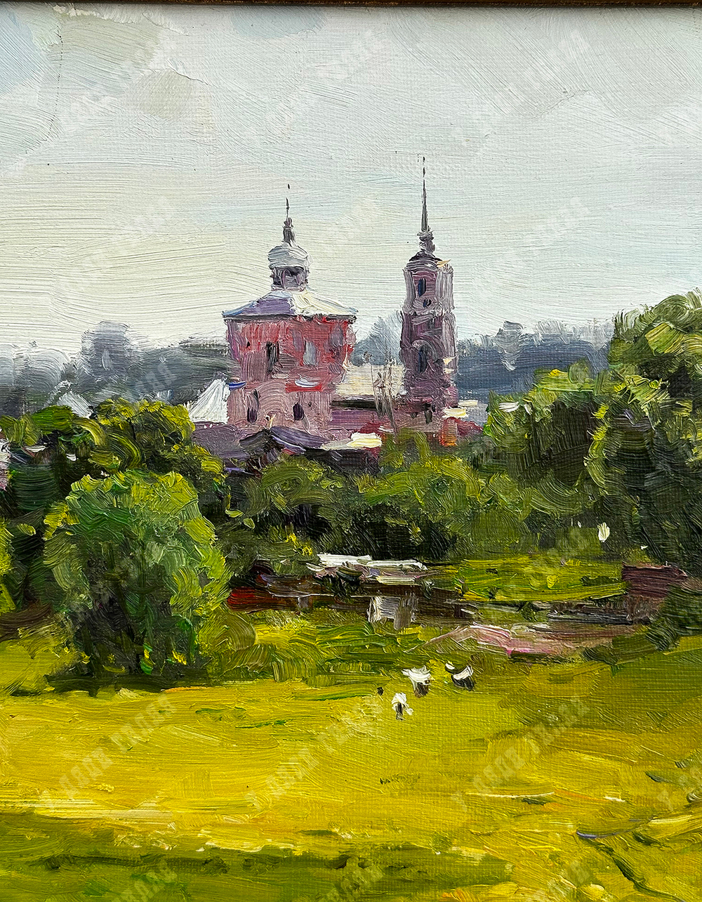 Плотников В.В. Летний день в Суздале. Холст, хасло. 2014 г.