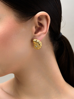 Серьги "Shell element big" Gold