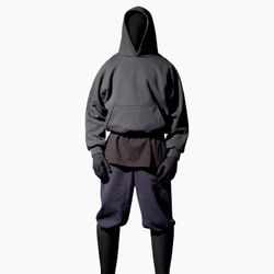 Худи Yeezy Gap Engineered by Balenciaga Shrunken Hoodie Black