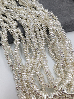 Гематит крошка 5-7мм, светлое серебро