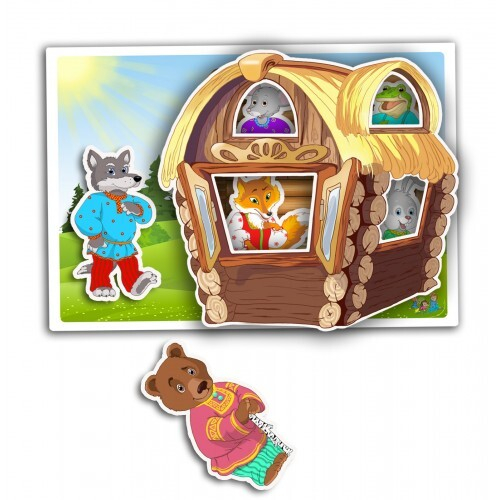 Интерактивная сказка на липучках Теремок