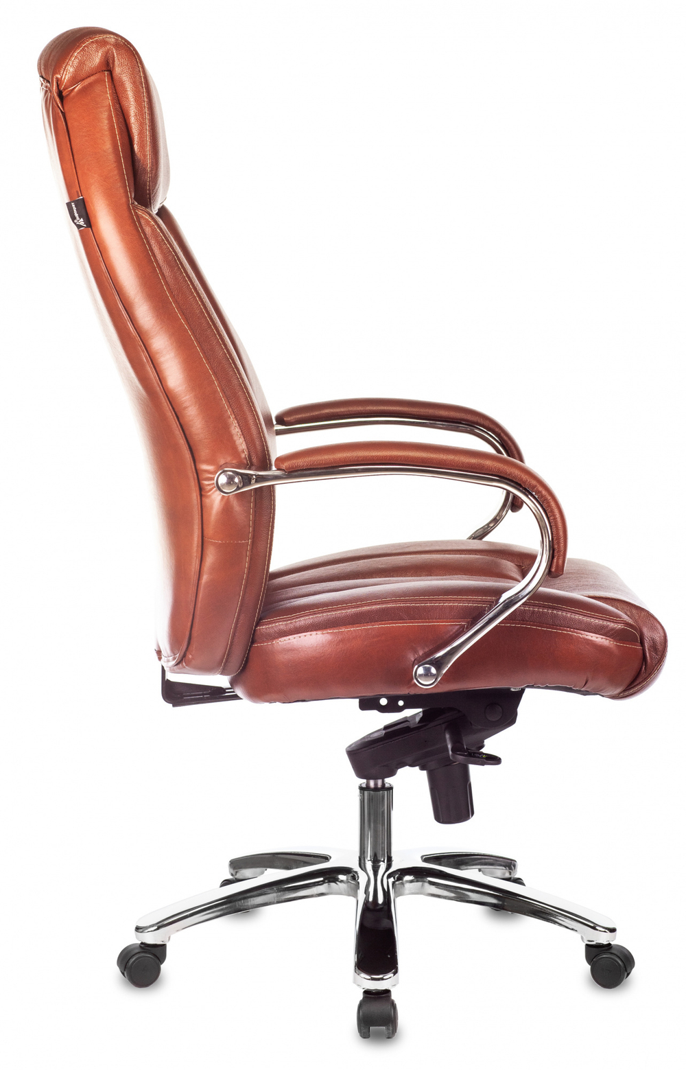 Кресло руководителя Бюрократ T-9922SL светло-коричневый Leather Eichel кожа крестов. металл хром