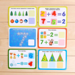 4894545 Развивающий набор магнитные цифры с карточками «Новогодняя арифметика»