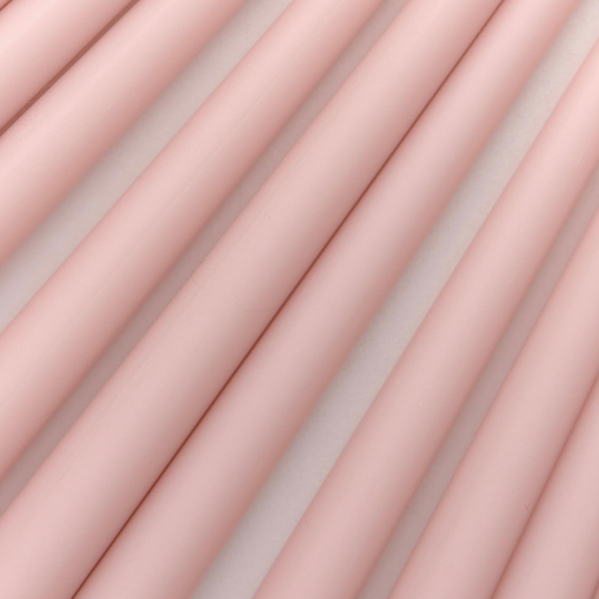 Свеча классическая 40 см, бледно-пудровый