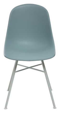 Стул BONNIE 292-CPP ICE BLUE/ WHITE на металлическом каркасе  М-City
