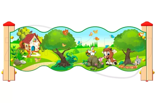 Ограждение детской площадки «Лесной мир У2»