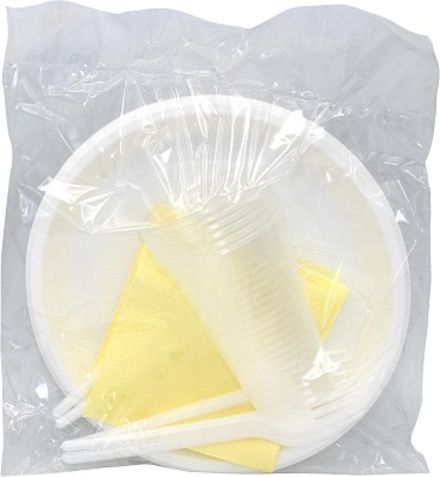 Набор одноразовой посуды 6 персон "Дачник" (1/32шт)