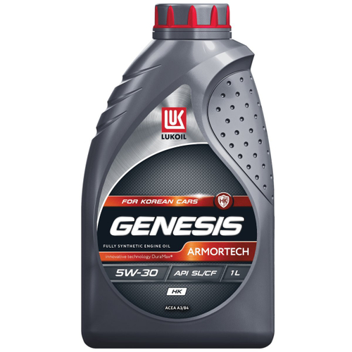Масло Лукойл Genesis Armortech HK 5W30 SL/CF A3/B3/B4 (1л) синтетика для корейских автомобилей