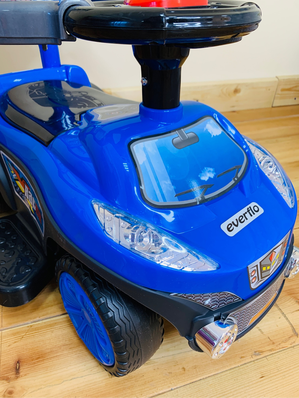 Музыкальная детская Каталка EC-667 синий