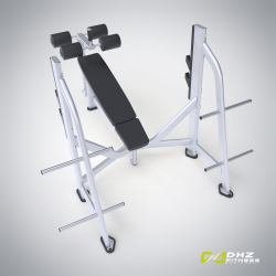 E7041 Скамья-стойка для жима под углом вниз
