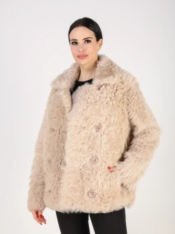 Дубленка зимняя шуба натуральная короткая