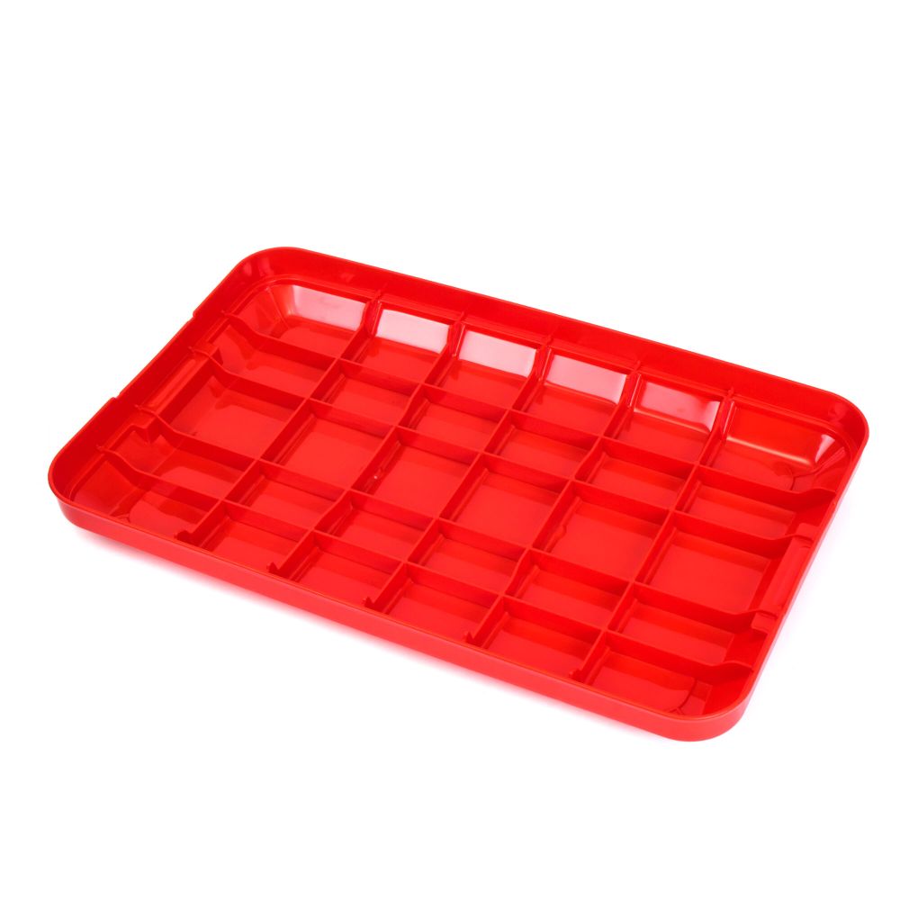 Ящик многофункц. особопрочный СЛЕДОПЫТ Expedition Box, 40 л, 600х360х320 мм, цв. черный/красный/3/