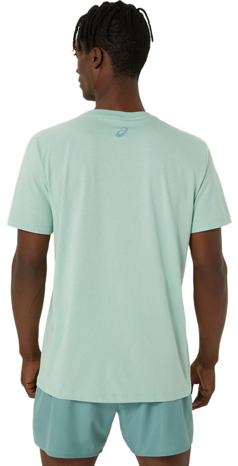 Мужская теннисная футболка Asics Logo Short Sleeve T-Shirt - Мятный