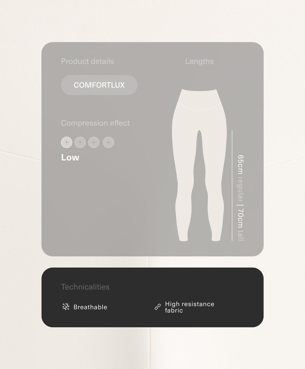 OYSHO Легинсы Comfortlux длиной до щиколотки с высокой посадкой, экрю