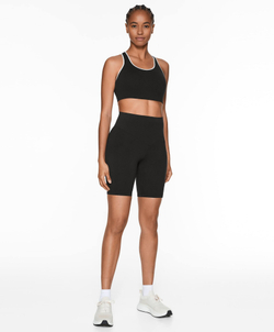 Oysho Спортивный бюстгальтер Compressive с высокой степенью поддержки, черный