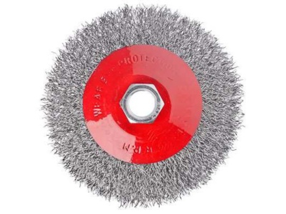 Щетка металл. ЕРМАК для УШМ 100мм/М14 тарелка