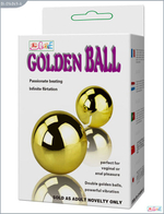 Золотые шарики с вибрацией Golden Ball (Цвет: золотой)