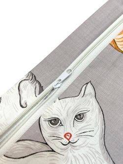 Постельное белье сатин Milky Garden "Kitties" евро Наволочка 70х70 см 2 шт Простынь 240x215 см Пододеяльник 200x215 см