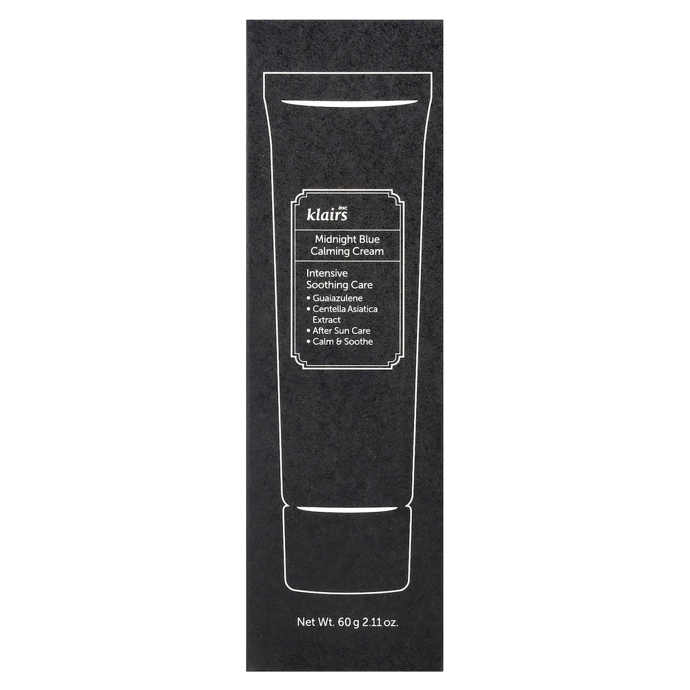 Dear, Klairs, Midnight Blue, успокаивающий крем, 60 г (2,11 унции)
