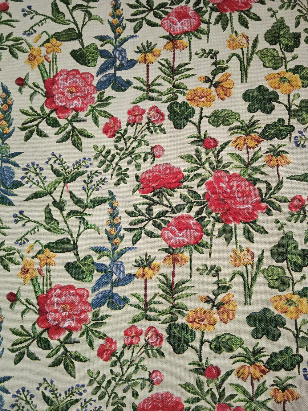 Покрывало гобеленовое Цветочный сад евро (240х200)